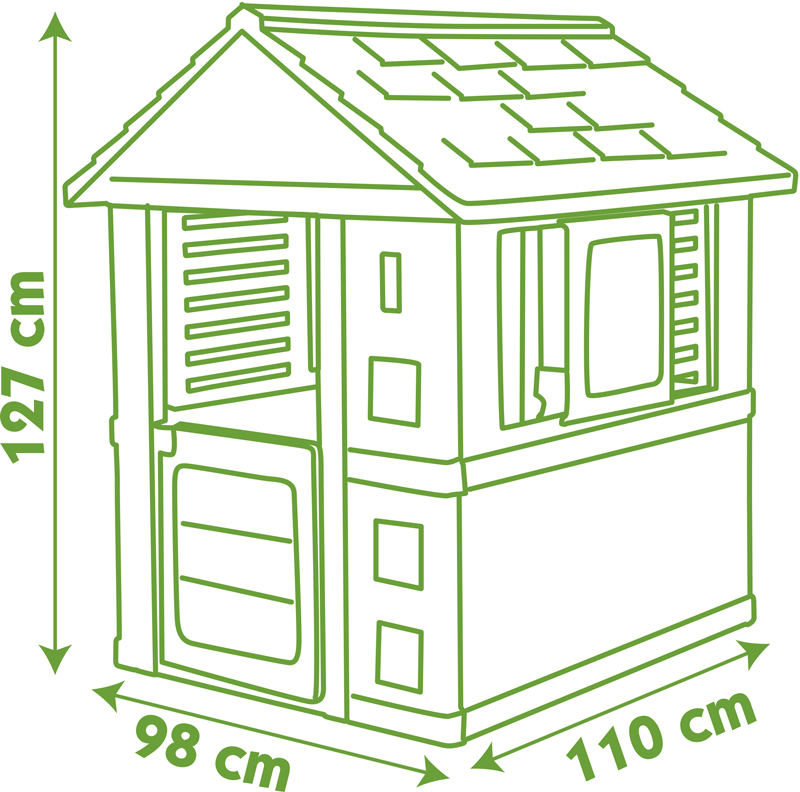 Размеры домика Smoby Nature 810712