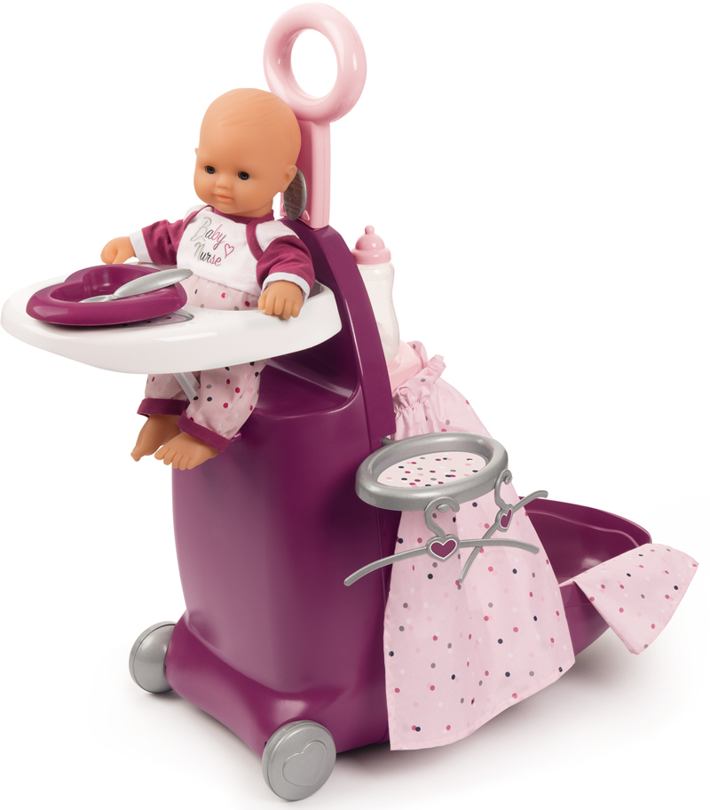 Игровой набор Набор для кормления и купания куклы Smoby Baby Nurse в чемодане 220346