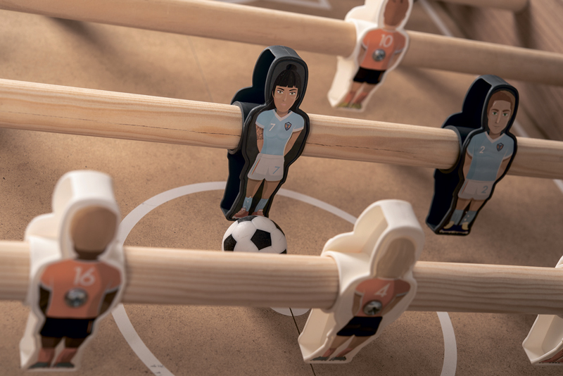 Игровые персонажи футбольного стола Smoby из пластика с наклейками