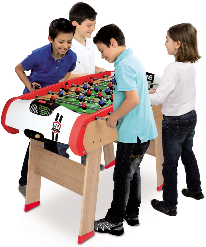 Футбольный стол Powerplay 4 в 1 Smoby 640001 сплортивные состязания с друзьями